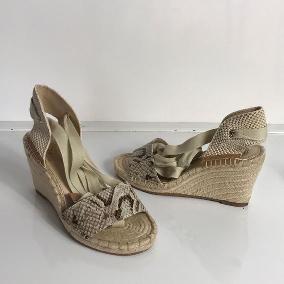 Vince Camuto Levernta Ankle Wrap Espadrilles Wedge - Picture 4 of 8